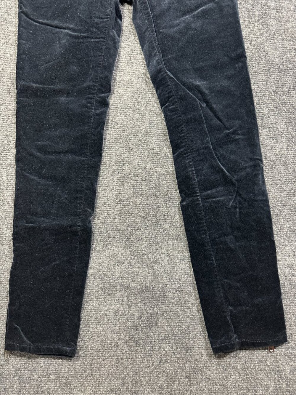 Rag & Bone Jean Womens 26 Navy Velvet Skinny 5 Pocket Style Zip Ankle Stretch - Picture 2 of 11